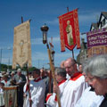 Rogation Sunday 2001 Quayside - servers and banners