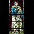 West window depicting Bishop Wilson in the robes of St Matthew 