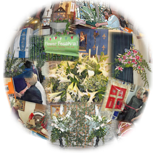 Preparing for the Flower Festival